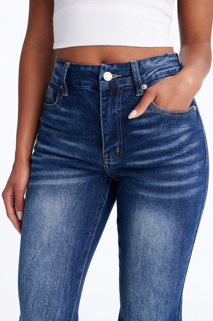 Classic Drift Stretch Flare Jeans - Medium Wash