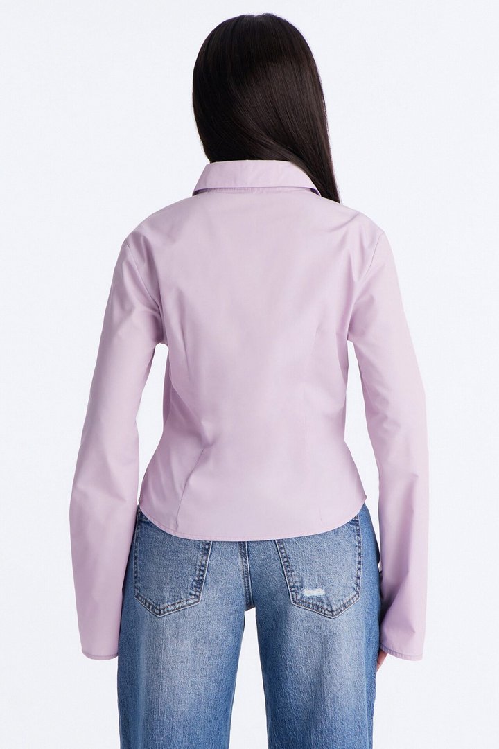 Morgan Poplin Shirt - Lilac