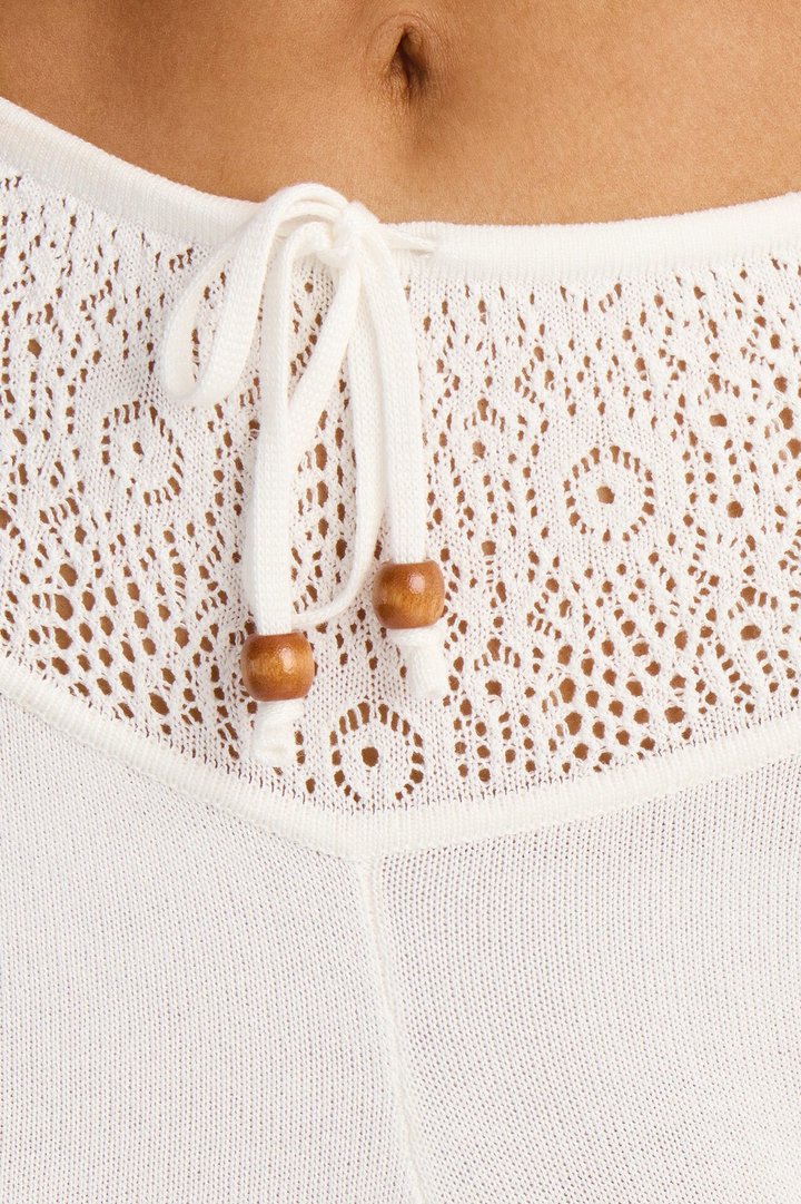 Sienna Sweater Knit Pant Set - White