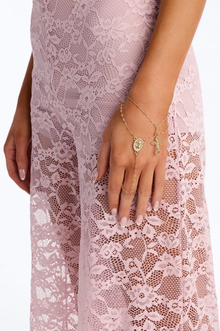 Holy Spirit Hand Chain - Gold