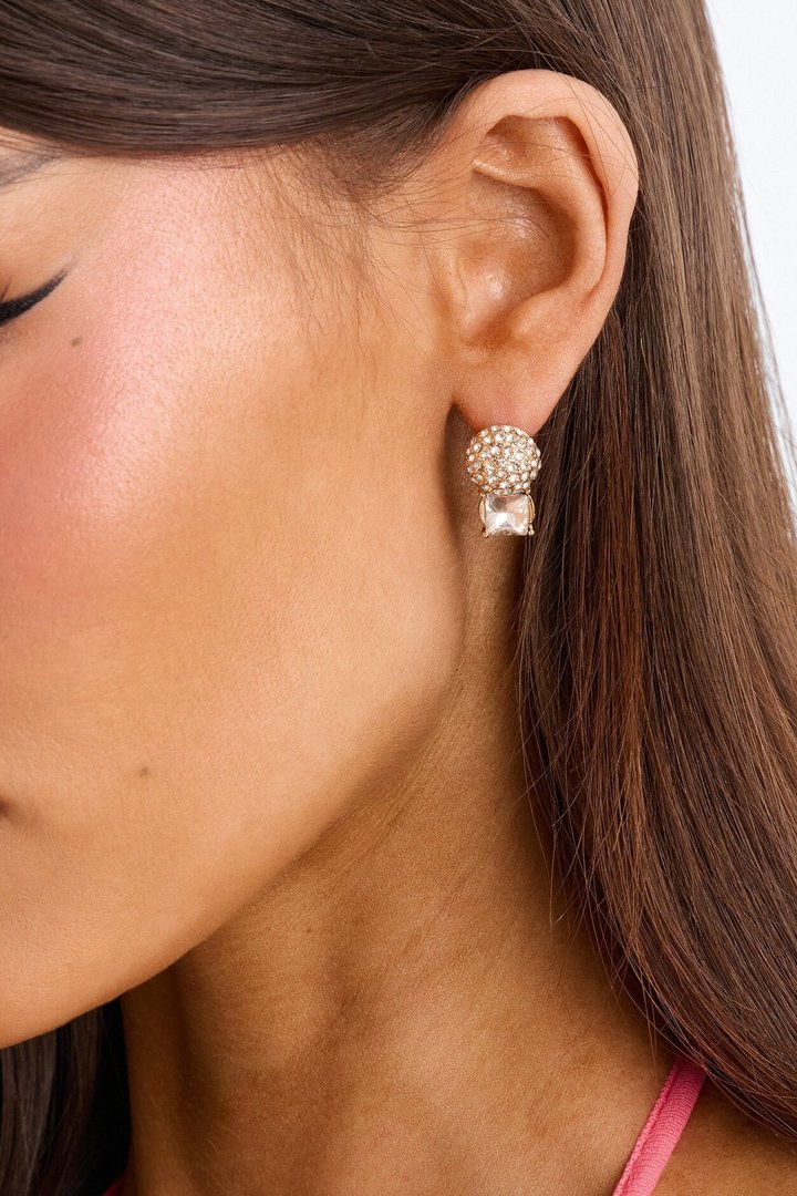 One Of Many Stud Earrings - Gold