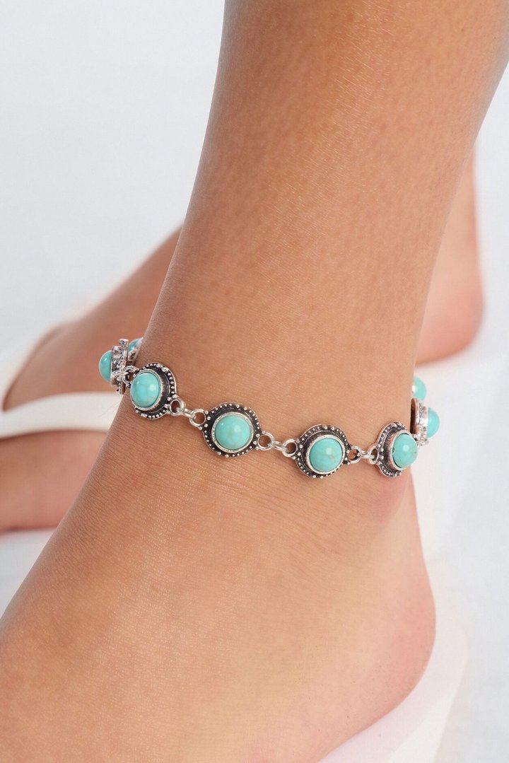 Western Honey Anklet - Turquoise