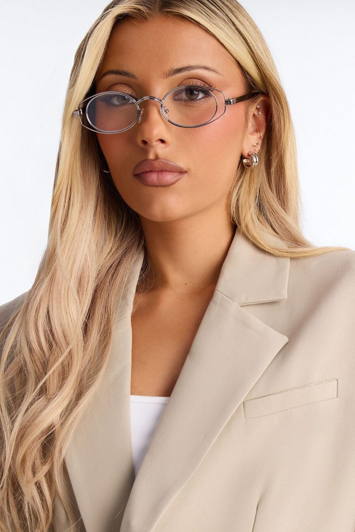 Clear As Can Be Glasses - Silver