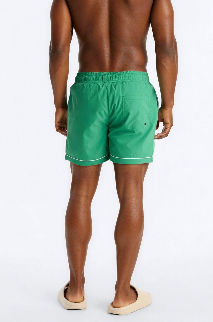 Hustle Shores Relaxed Swim Trunk 4″ - Green