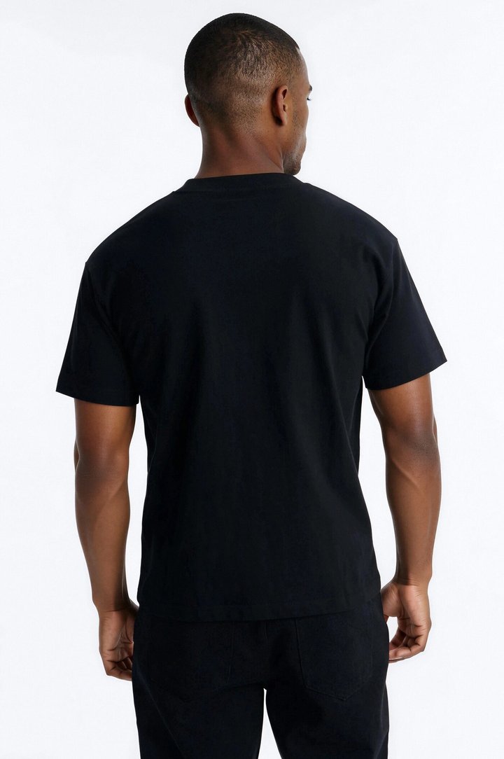 Star Wars Mandalorian Heavy Weight Boxy Short Sleeve Tee - Black