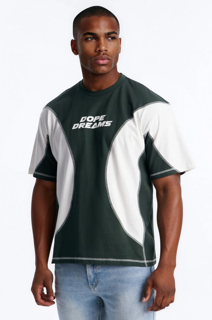 Dope Dreams Color Block Jersey - Green