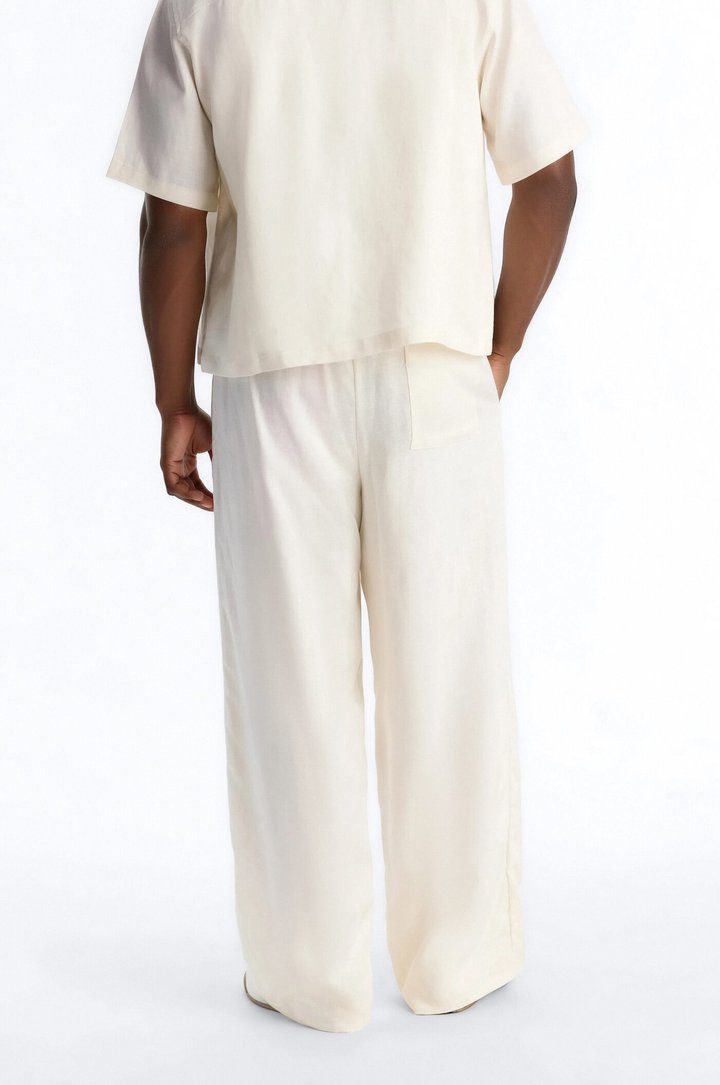 Wide Leg Wastelander Pant - Cream