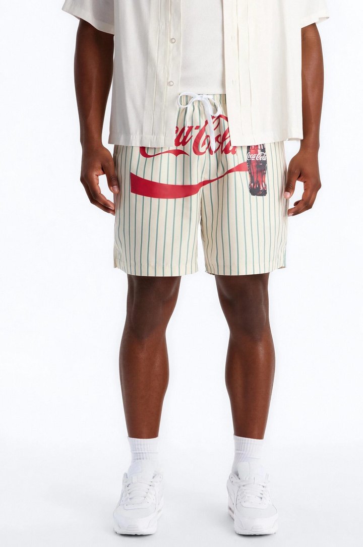 Coca Cola Pop Art Swim Trunk 7″ - Off White/combo