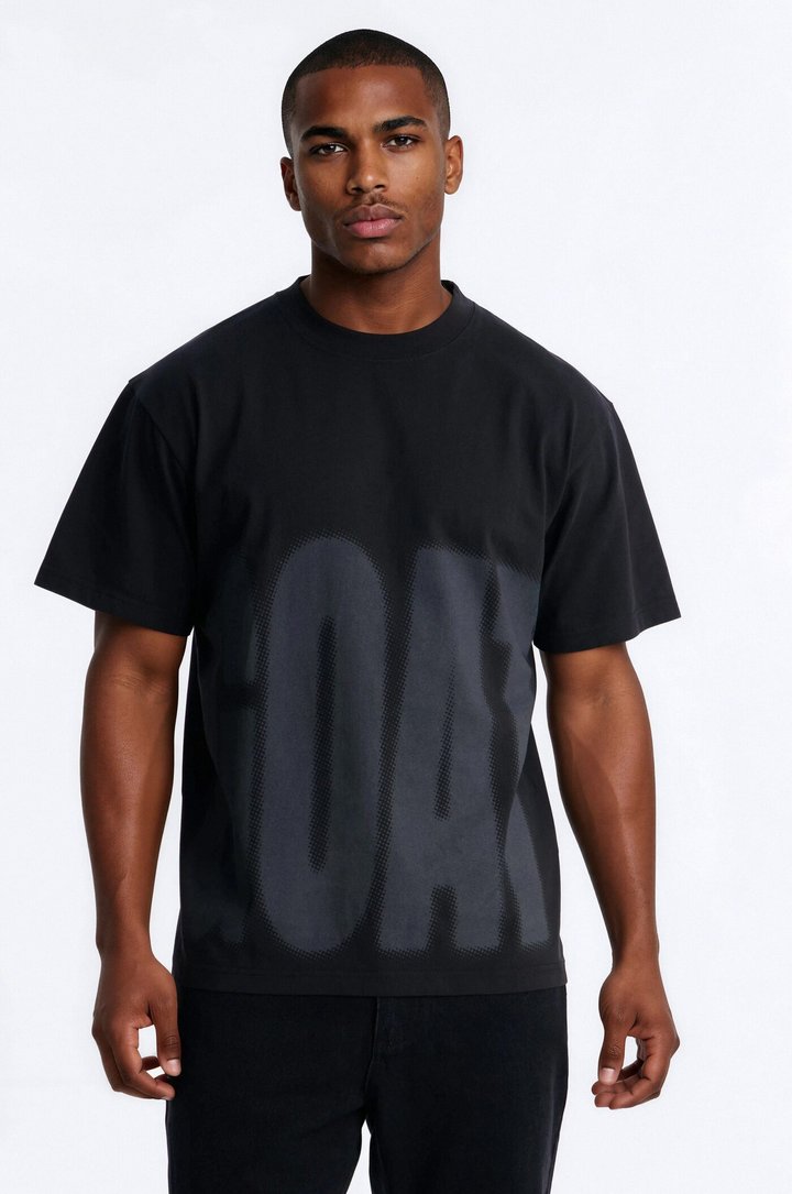 GOAT Oversized Heavy Weight Short Sleeve Tee - Black