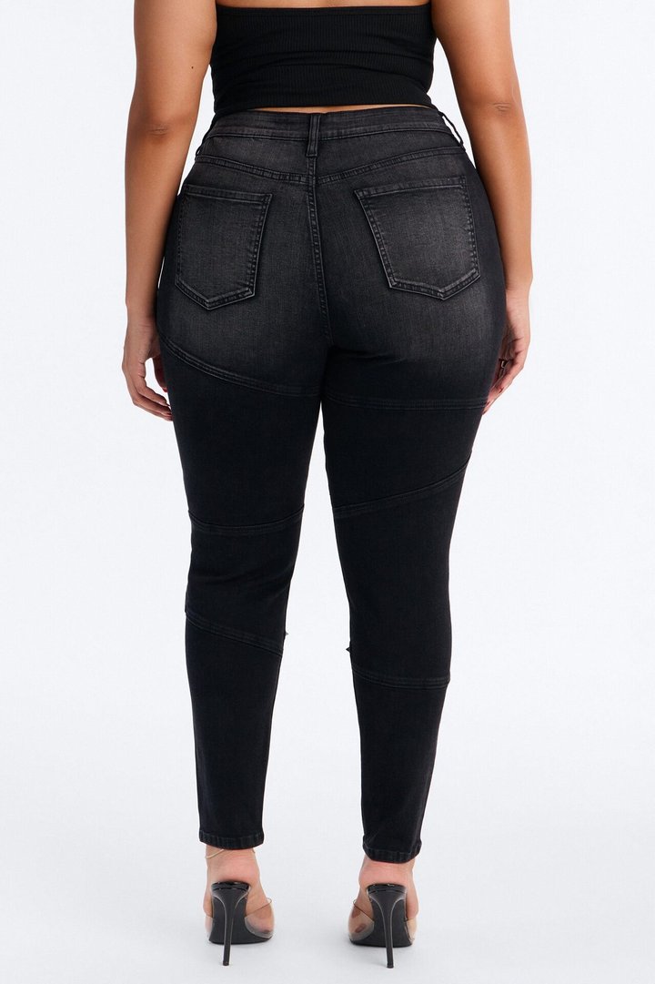 Encore Baby Studded Stretch Skinny Jeans - Black Wash