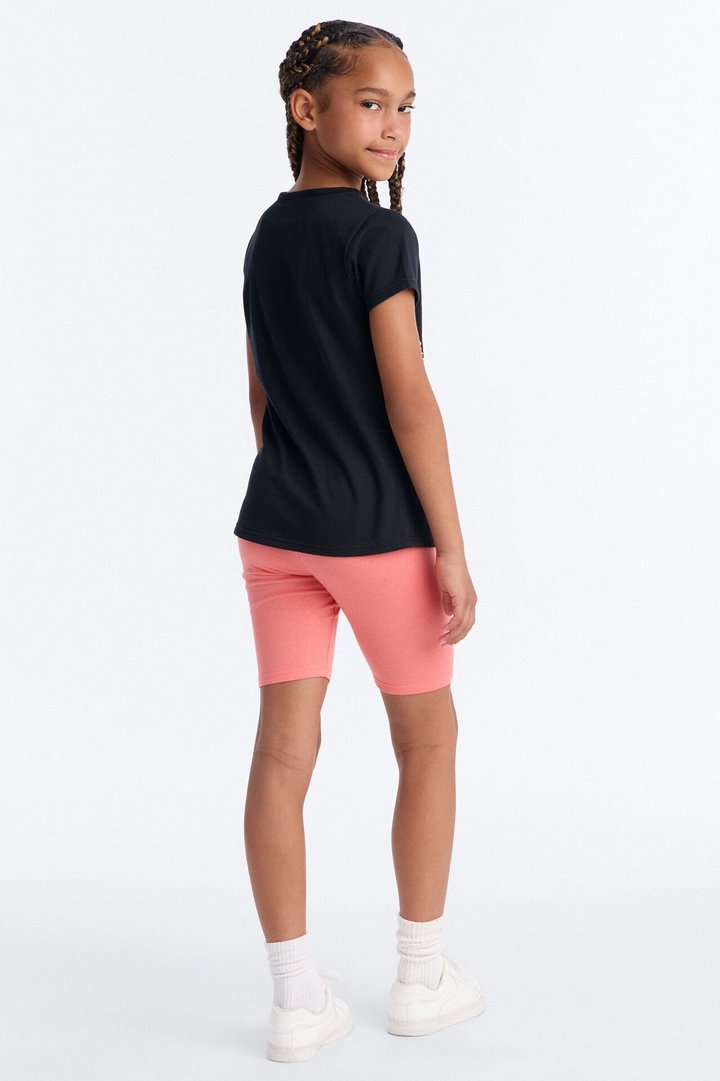 Mini Believe And Achieve Bike Short Set - Black/combo