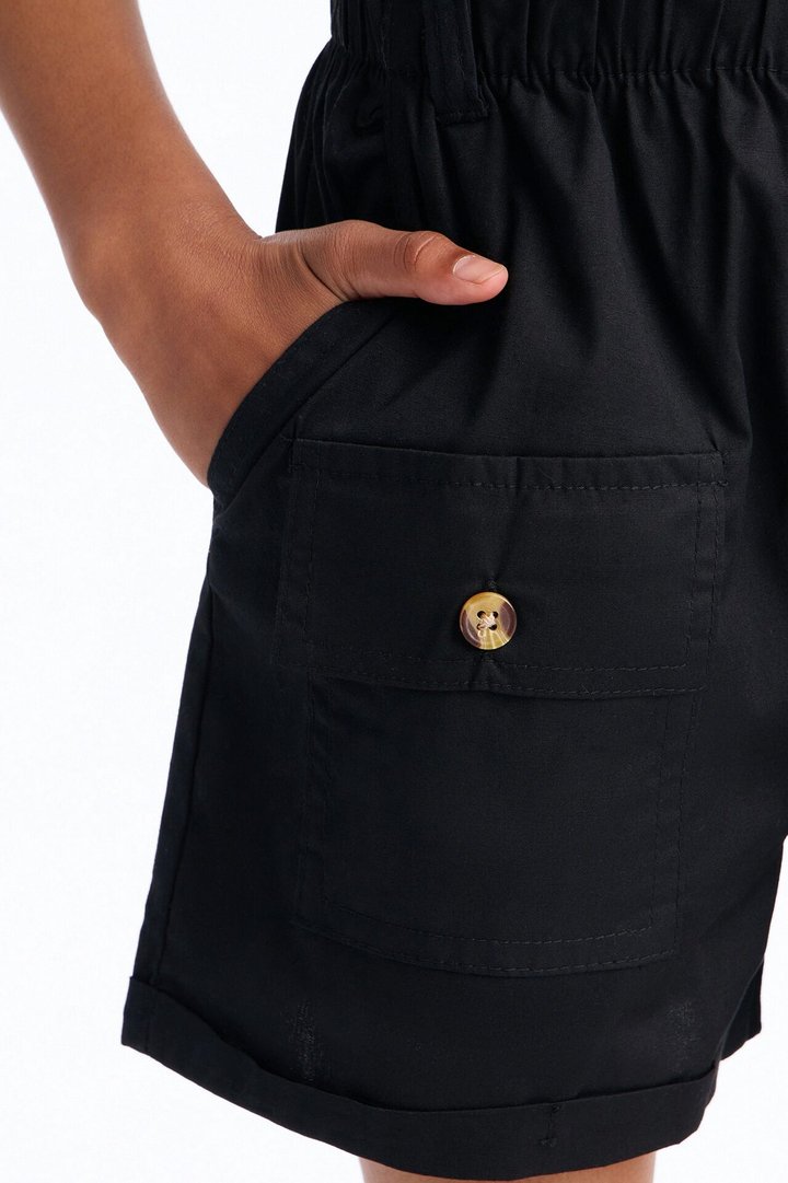 Mini Alexis Poplin Short - Black