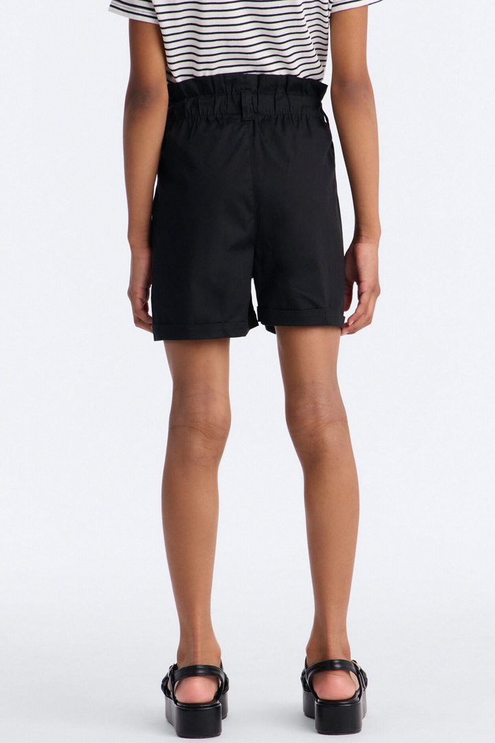 Mini Alexis Poplin Short - Black