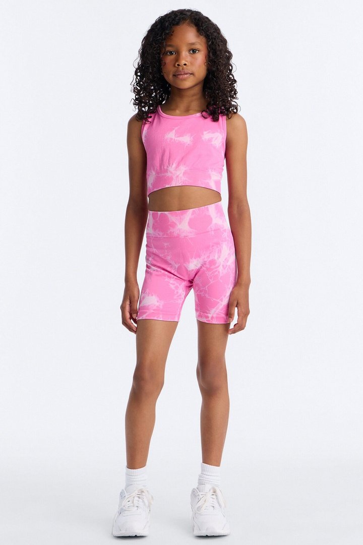Mini Cassie Seamless Short Set - Pink