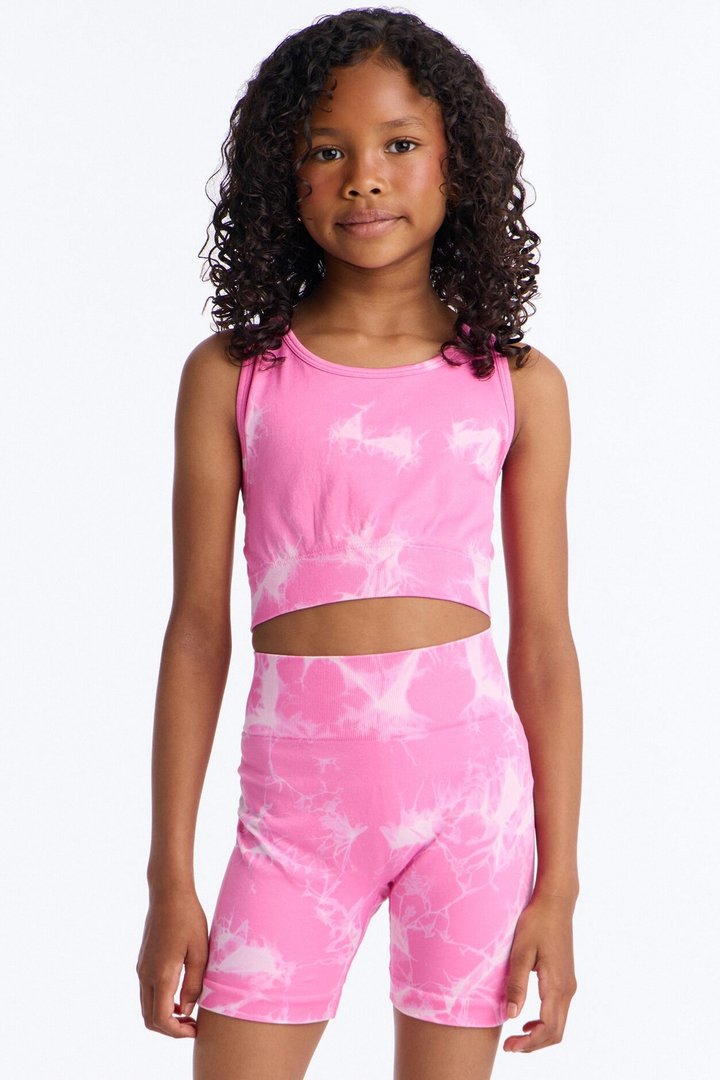 Mini Cassie Seamless Short Set - Pink
