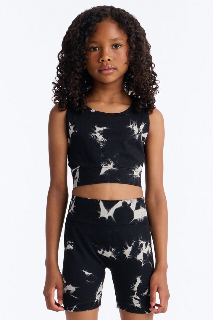 Mini Cassie Seamless Short Set - Black