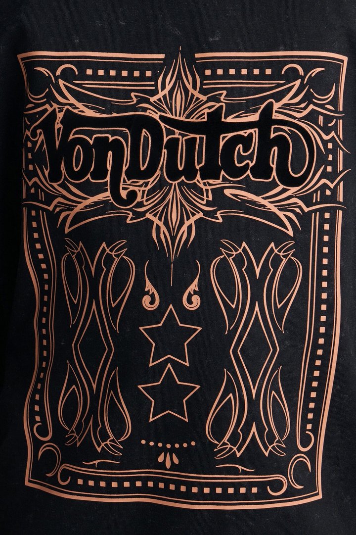 Mini Von Dutch Desert Spirit Oversize Tshirt - Black
