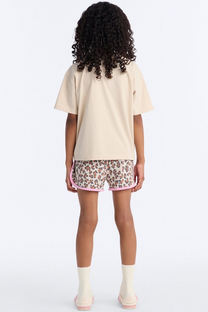 Mini Wild Good Vibes Short Set - Mocha/combo