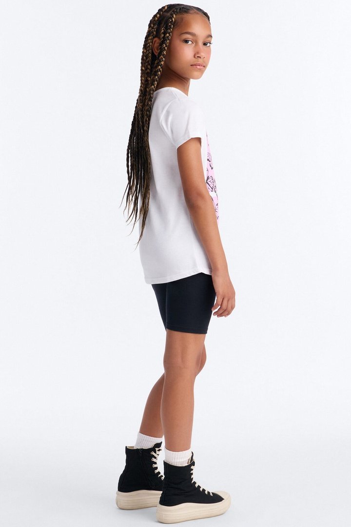 Mini Believe In Your Dreams Bike Short Set - White/Black