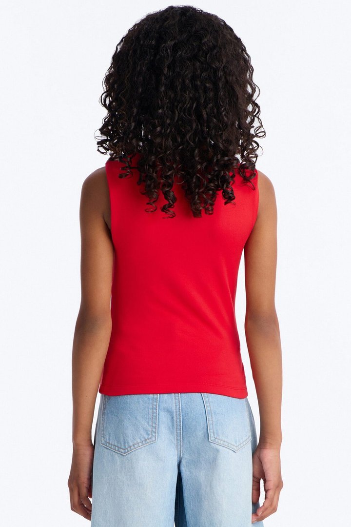 Mini Kailani Floral Tank Top - Red