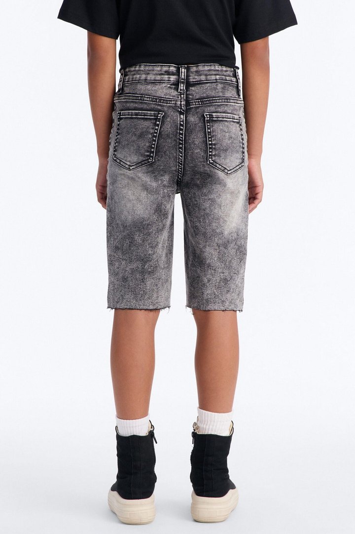 Mini On The List Deluxe Stretch Bermuda Shorts - Grey