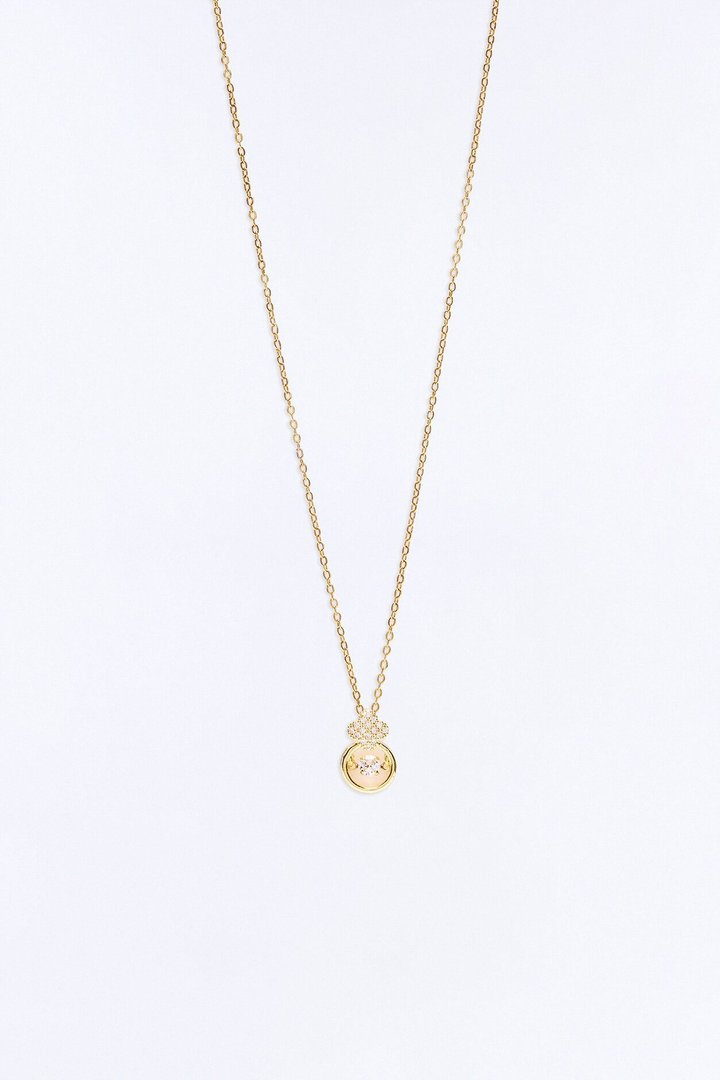 Little Sparkle Clover Necklace - Gold