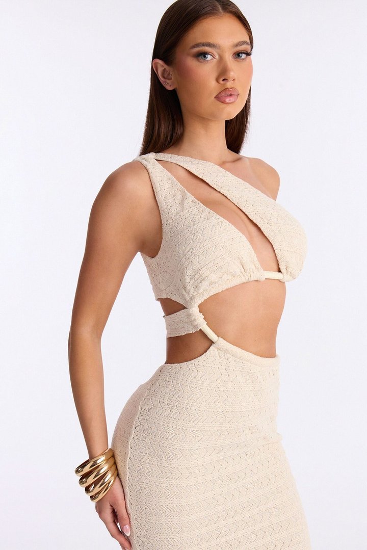 Doing The Most Sleeveless Maxi Dress - Cream