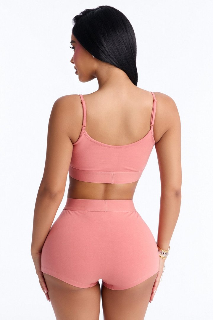 FN Mood Cami And Boxer Set - Terracotta