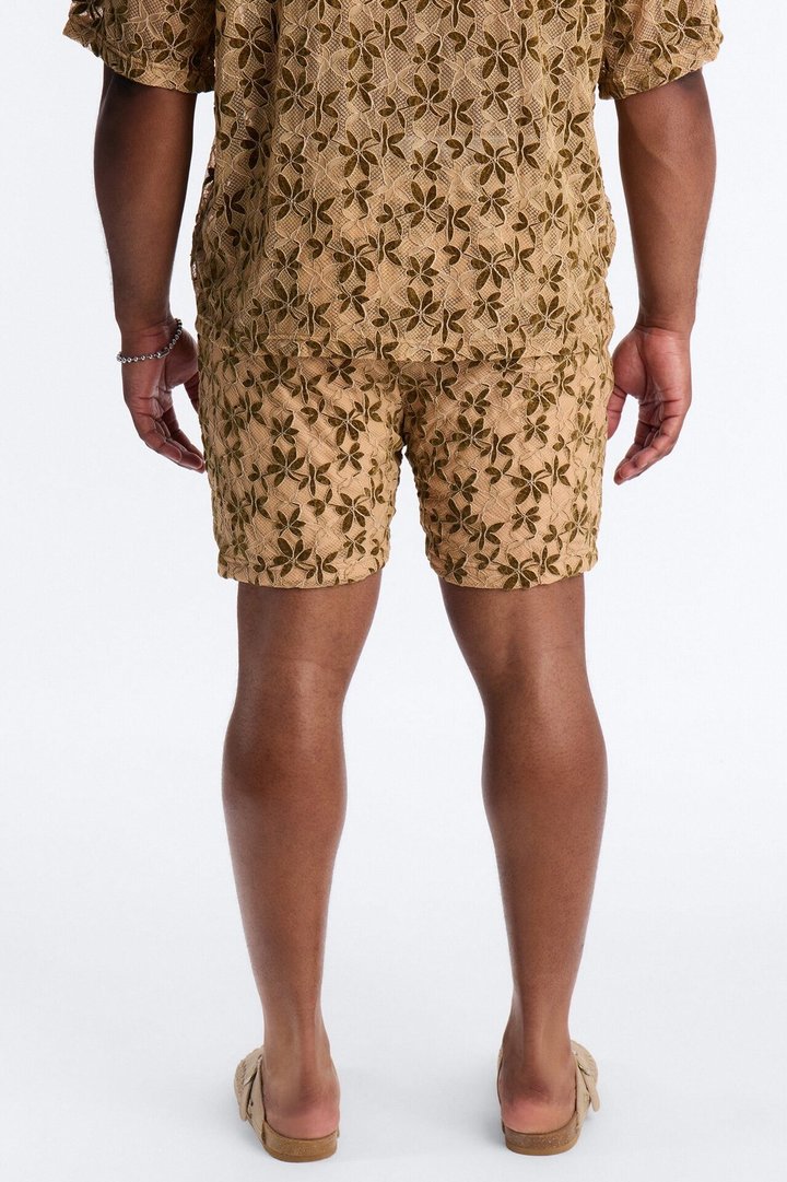 Cabo Canopy Relaxed Short - Tan/Multi