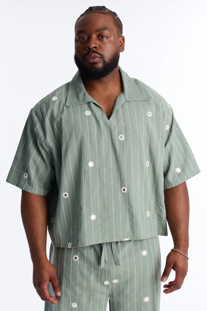 Relaxed Mirror Mirage Polo - Olive