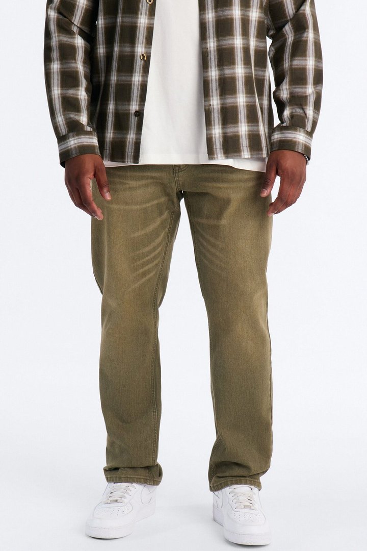 Essential Hue Slim Stretch Jean - Olive