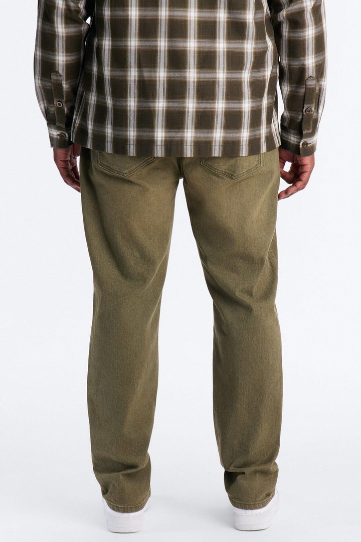 Essential Hue Slim Stretch Jean - Olive