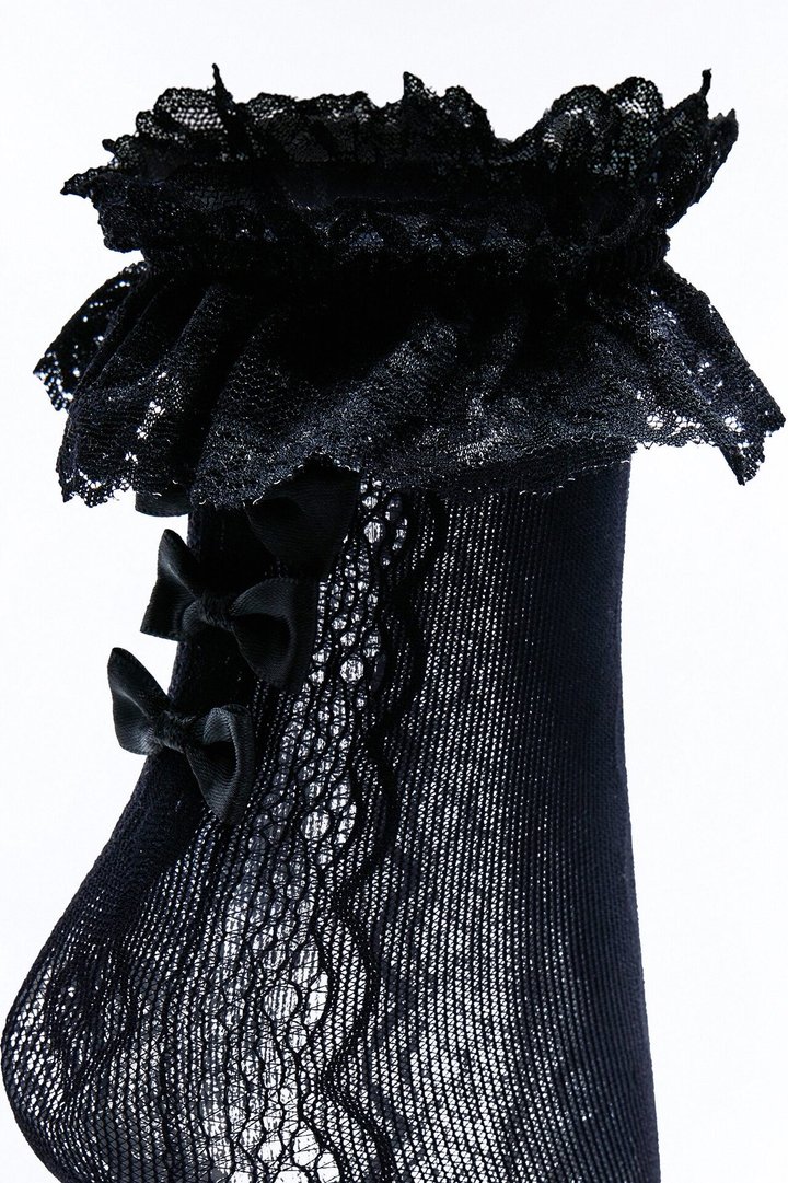Mini Coquette Socks - Black