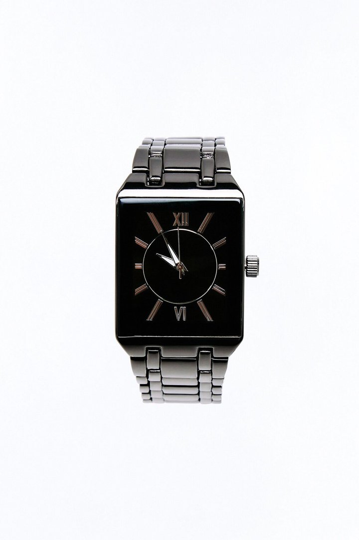 Obsidian Elegance Watch - Gunmetal