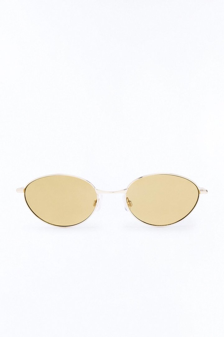 Sporty Chic Girl Sunglasses - Gold/Brown