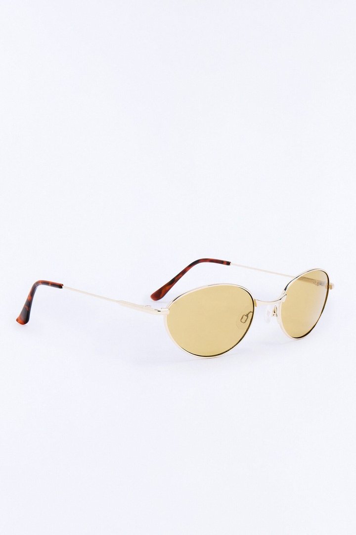 Sporty Chic Girl Sunglasses - Gold/Brown
