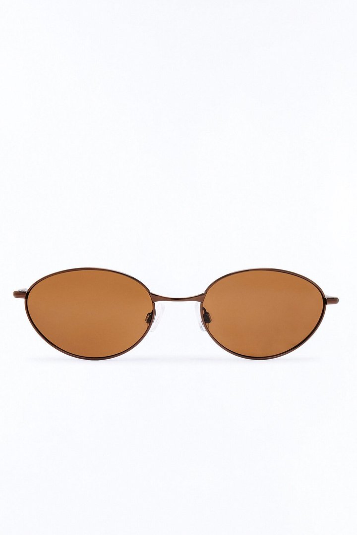 Sporty Chic Girl Sunglasses - Dark Brown
