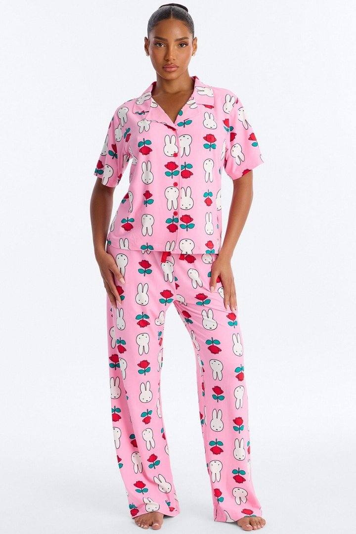 Miffy's Tulips PJ Pant Set - Pink/combo