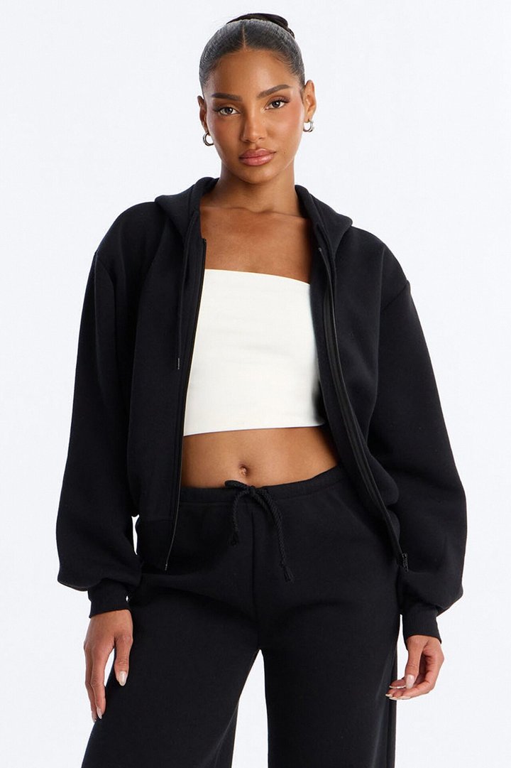 Bride To Be Fleece Pant Set - Black/White