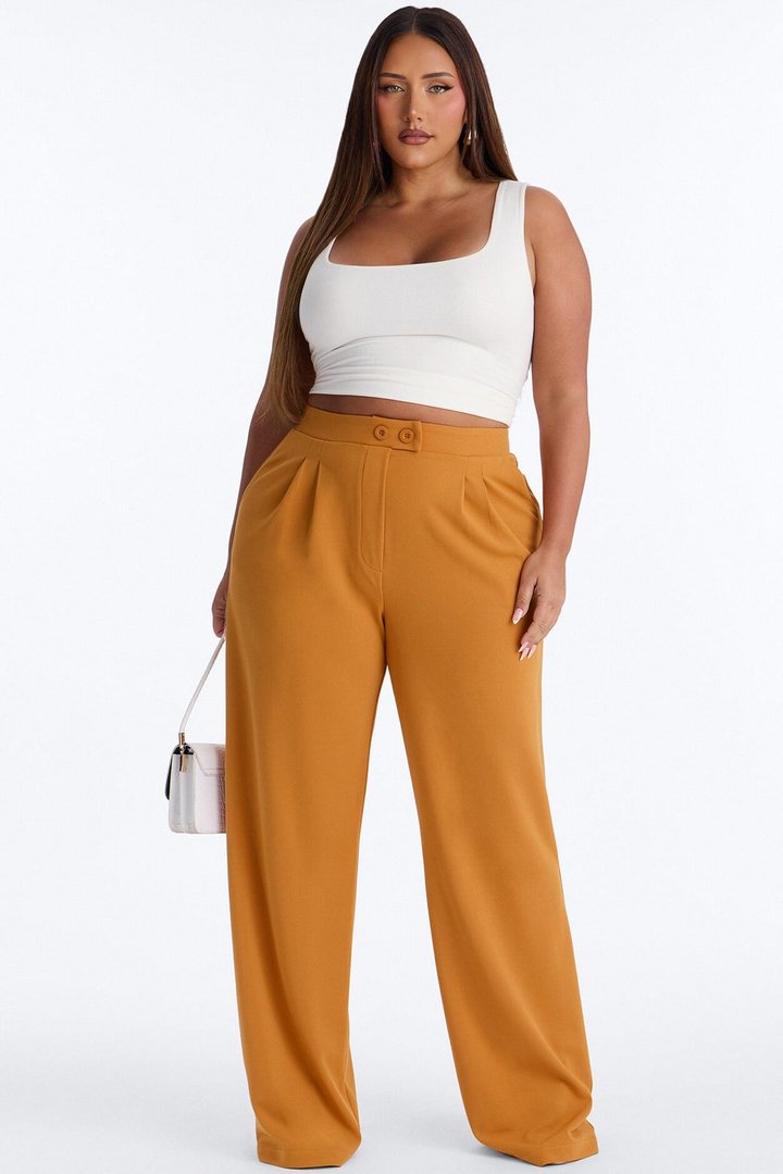 Tall Feeling Focused Trouser - Mustard