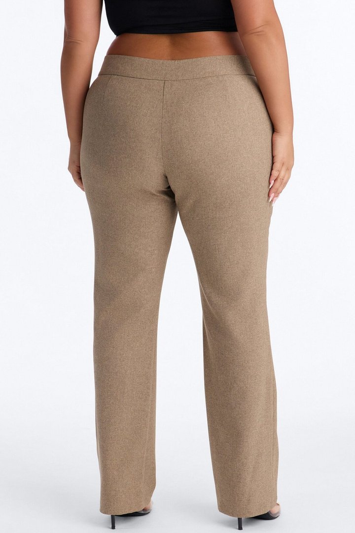 Panthere Low Rise Straight Leg Trouser - Caffe
