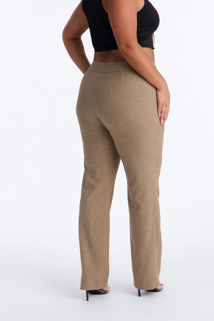 Panthere Low Rise Straight Leg Trouser - Caffe