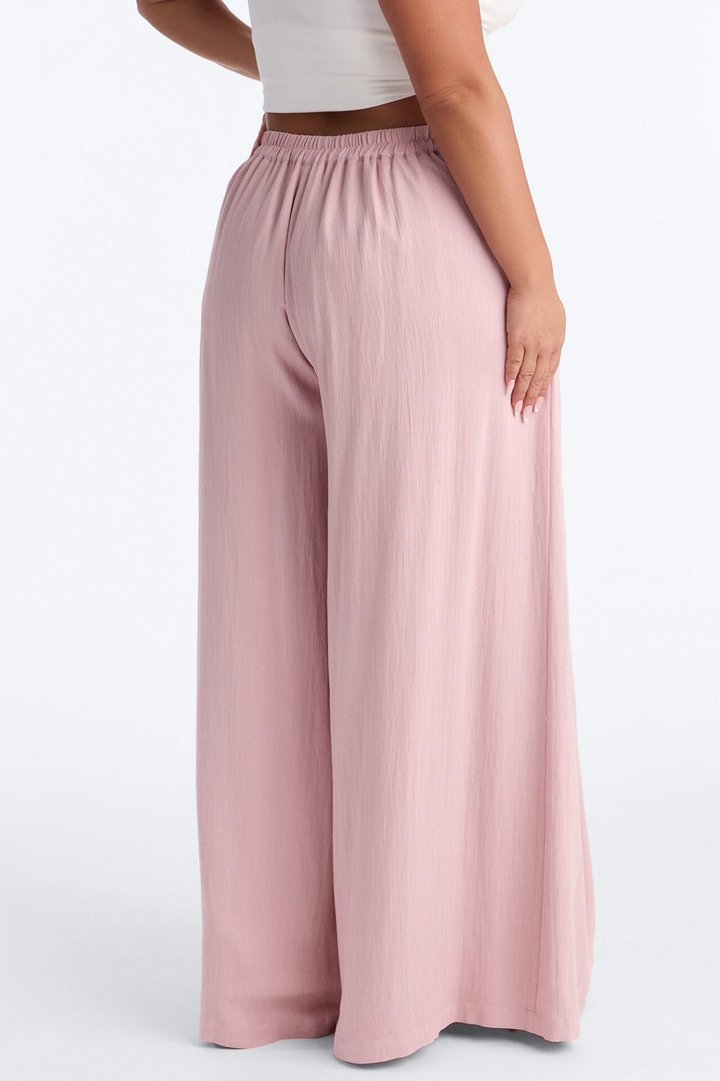 Kimia Mid Rise Extra Wide Leg Pant 33″ - Light Pink