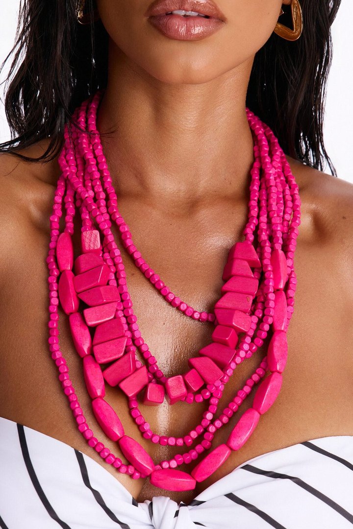 Temperature Is Rising Necklace - Pink