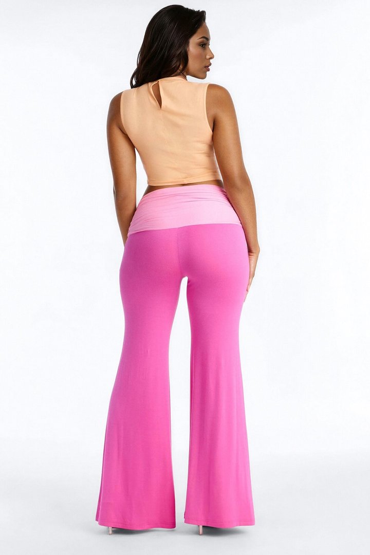 Celeste Colorblocked Pant Set - Pink/combo