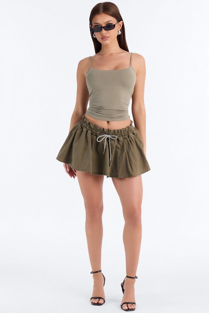 Beverly Built In Bra Cami Top - Olive