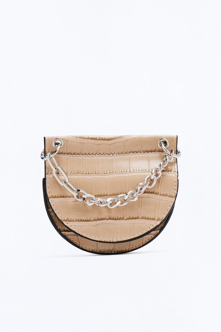 All The Small Things Faux Leather Belt Bag - Nude