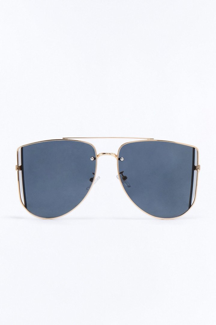 Showing Up Sunglasses - Gold/Black