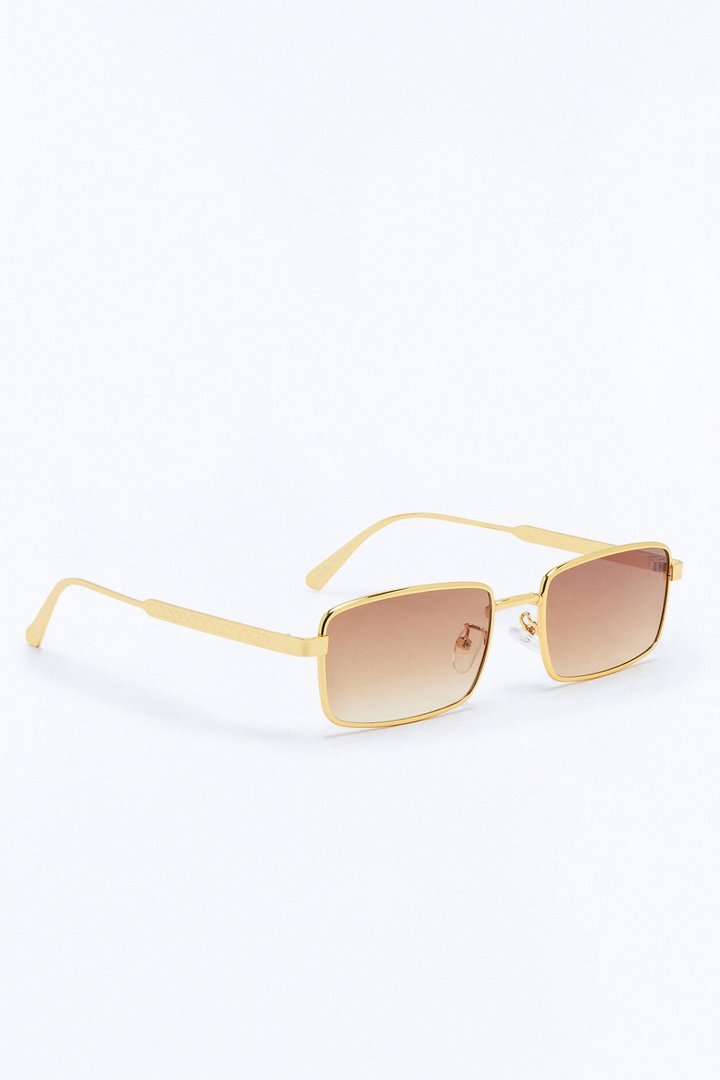 Fairfax Blvd Sunglasses - Gold/Brown