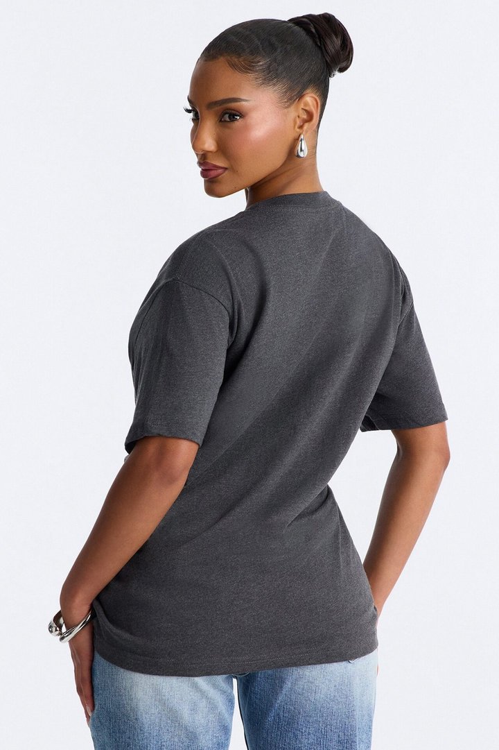 Random Tuesday Oversized T Shirt - Charcoal